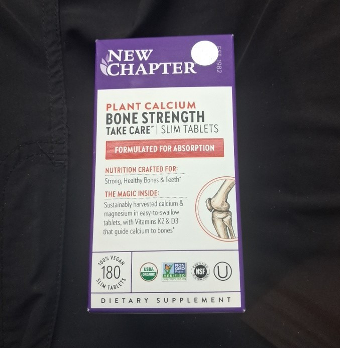 New Chapter Plant Calcium Supplement Bone & Teeth Support Tablets 180 Ct