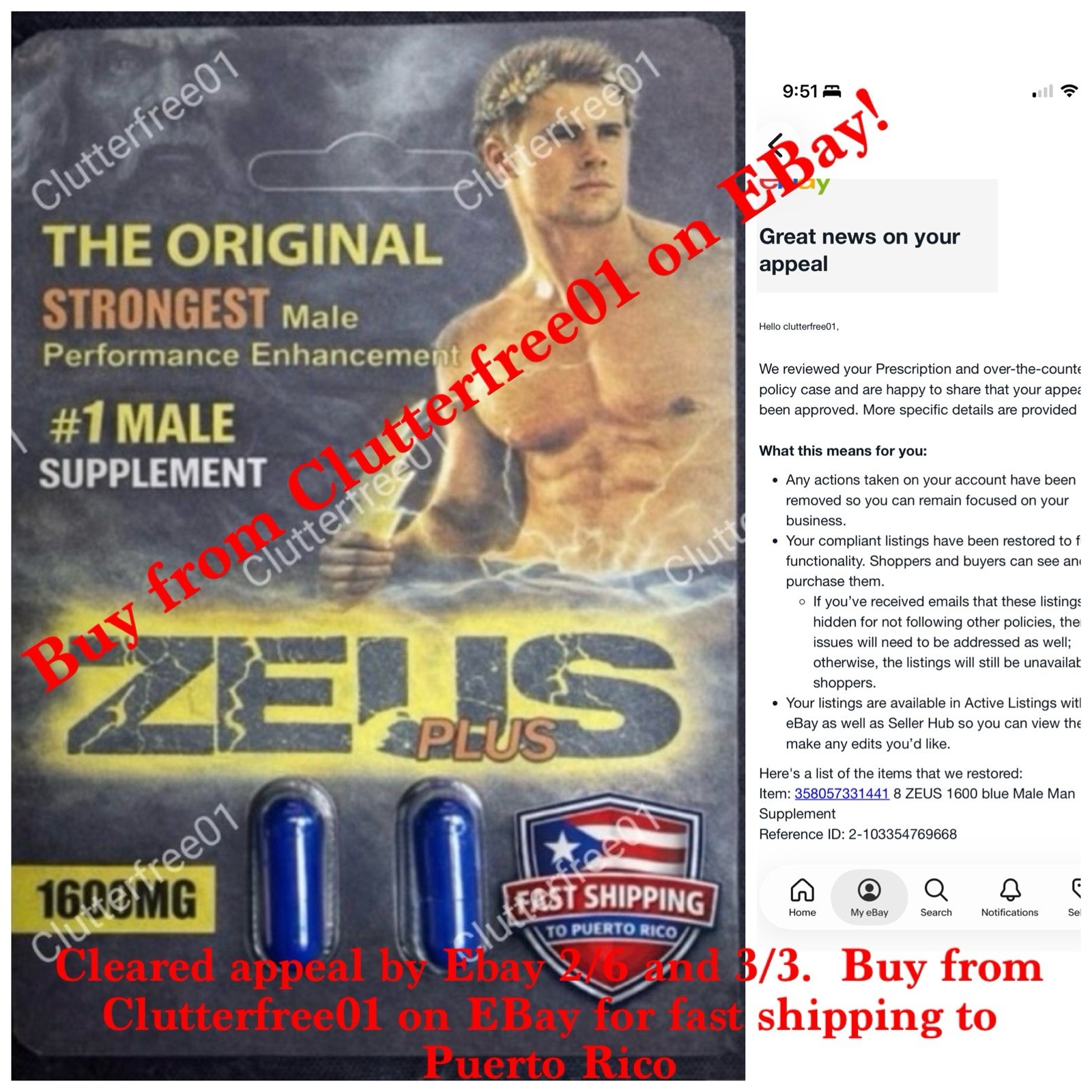24 ZEUS 1600 Male Suppliments Men