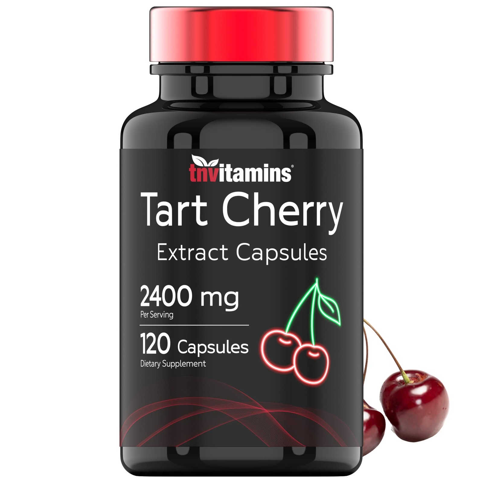 Tart Cherry Capsules (2400 MG – 120 Count) | From 120 Count (Pack of 1)