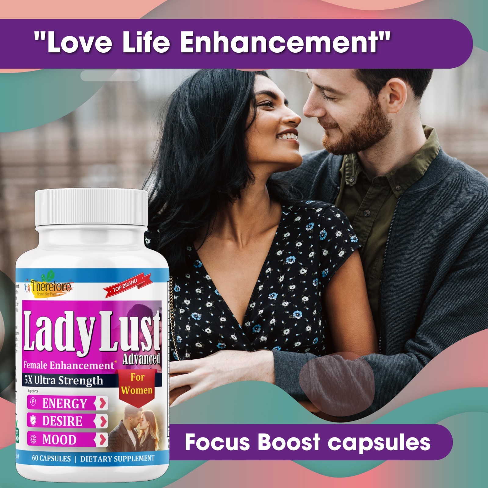 Female Arousal Pills Libido Booster for Women – Energy, Mood & Vitality- 60 Caps