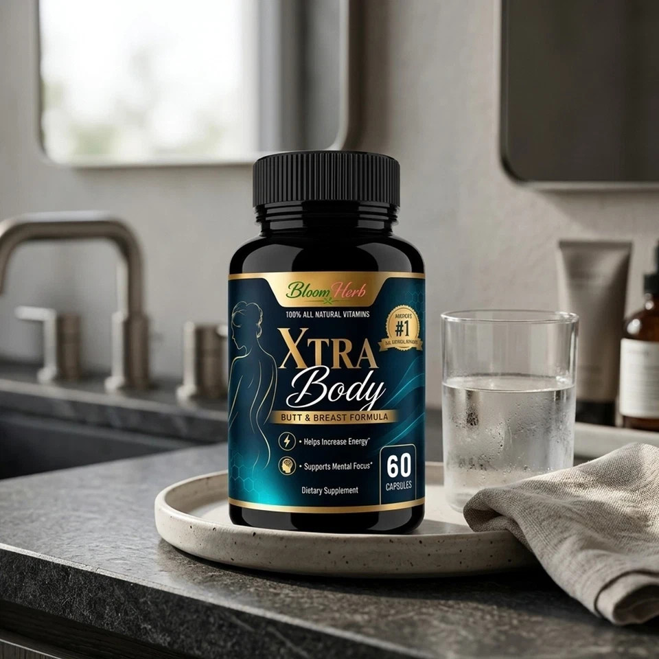 Bloom Herb XTRA Body Capsule Natural Breast Butt Enhancement For Women 60 Count