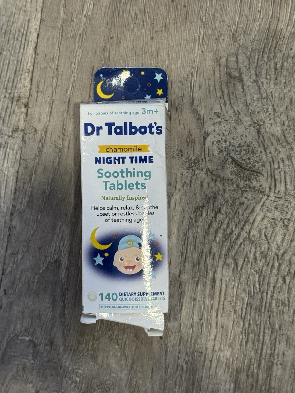 Dr. Talbot’s Night Time Chamomile Soothing Tablets, Naturally Inspired, Quick