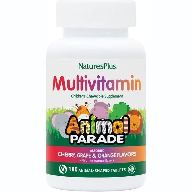 Nature’s Plus Source of life Animal Parade Chewable multivitamins 180 ct