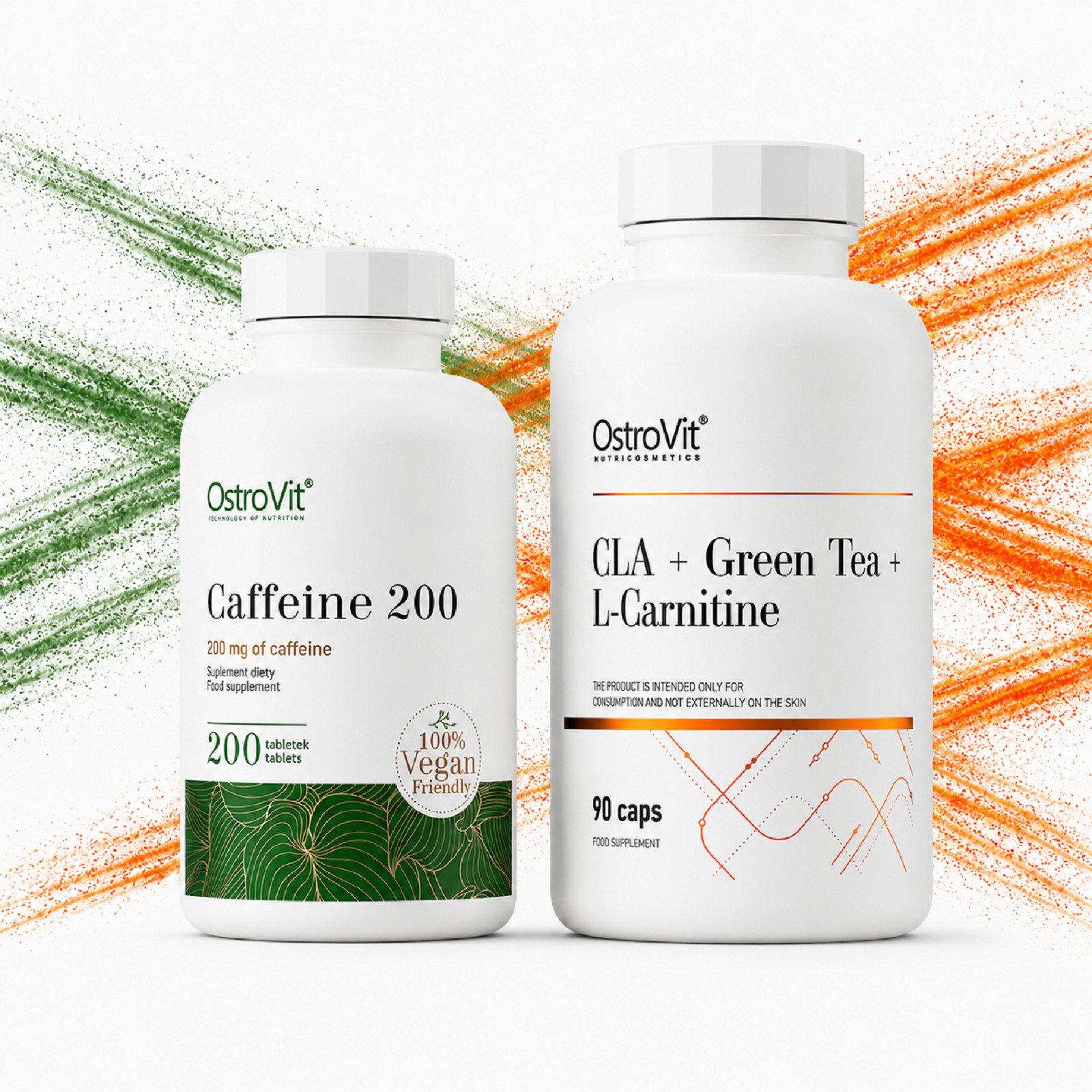 OSTROVIT CAFFEINE + CLA+ GREEN TEA+ L-CARNITINE -Weight Loss Cellulite Reduction