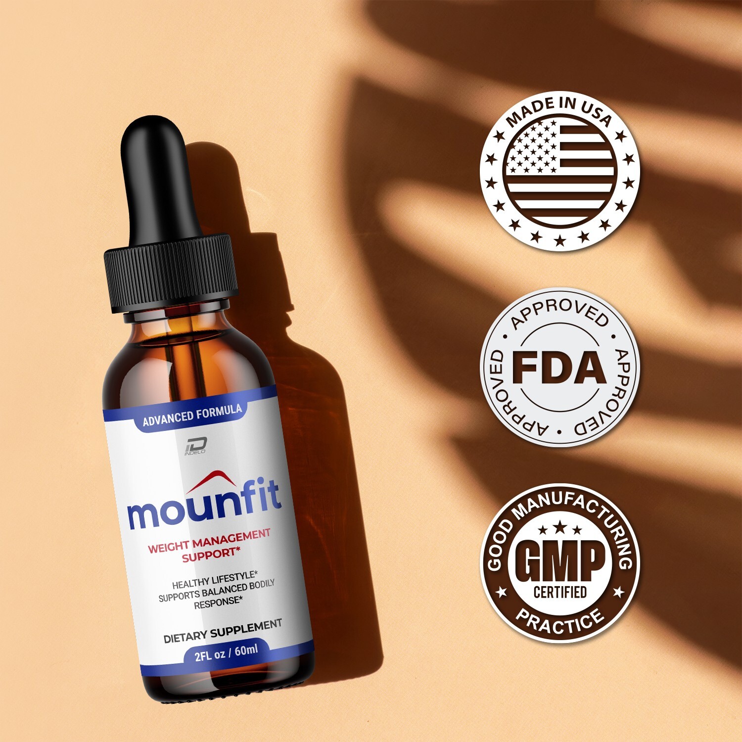 (5 Pack) Mounfit Drops Healthy Formula – Moun fit Liquid All Natural Healthy…