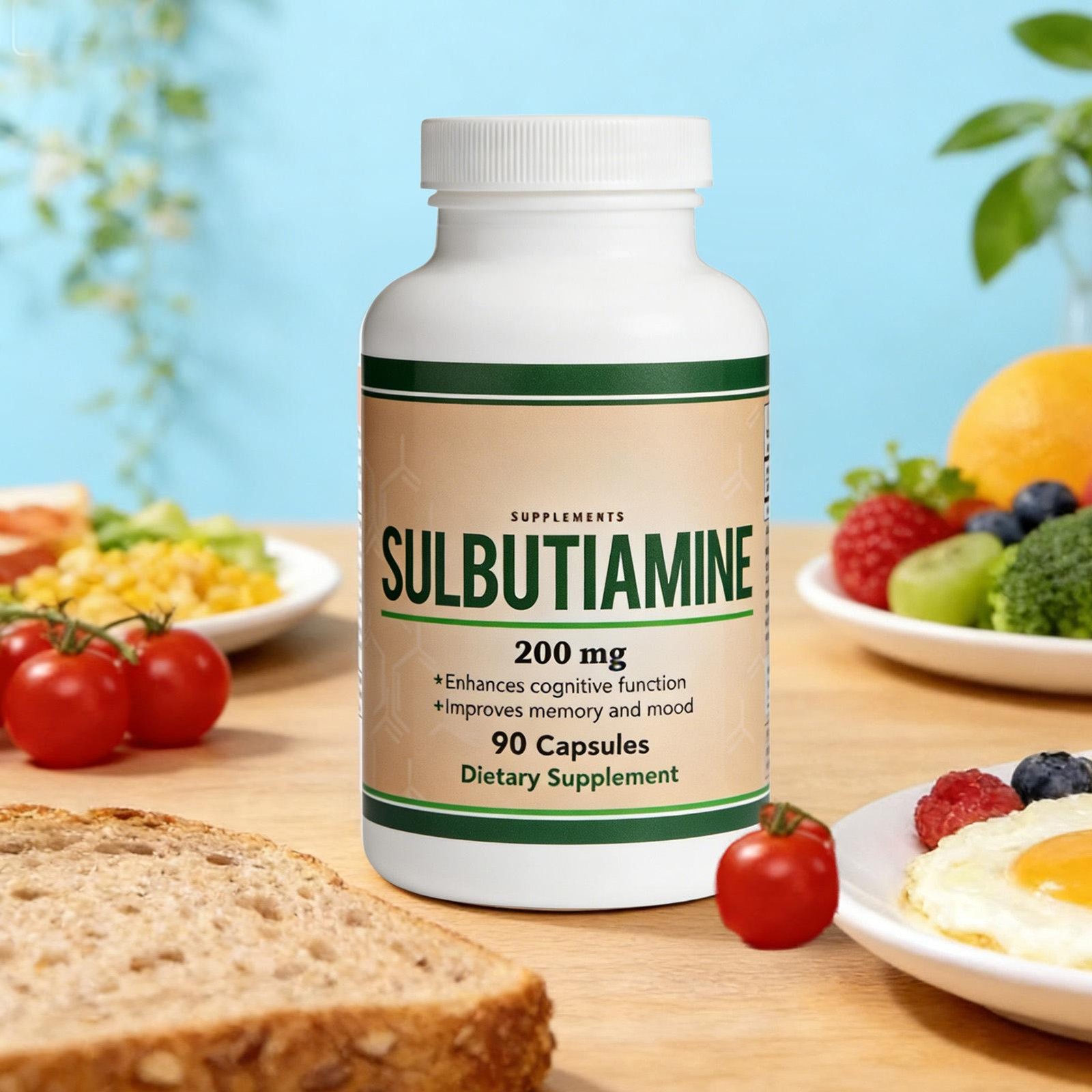 2 X Sulbutiamine, 90 X 200mg Capsules – Memory, Mood, Cognitive Nootropic Supple