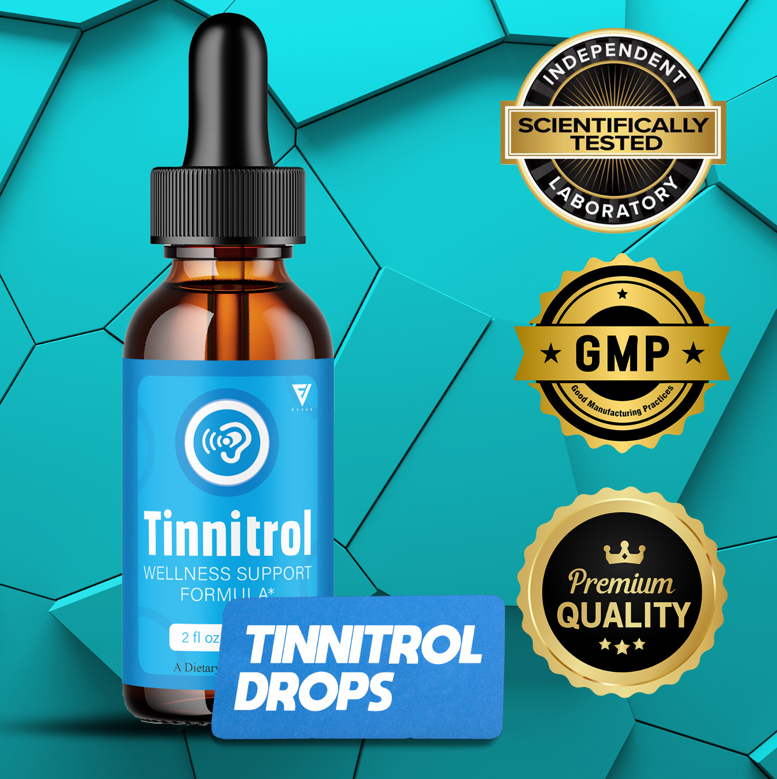 (5 Pack) Tinnitrol Tinnitus Drops, Tinnitrol Advanced Support (10oz)