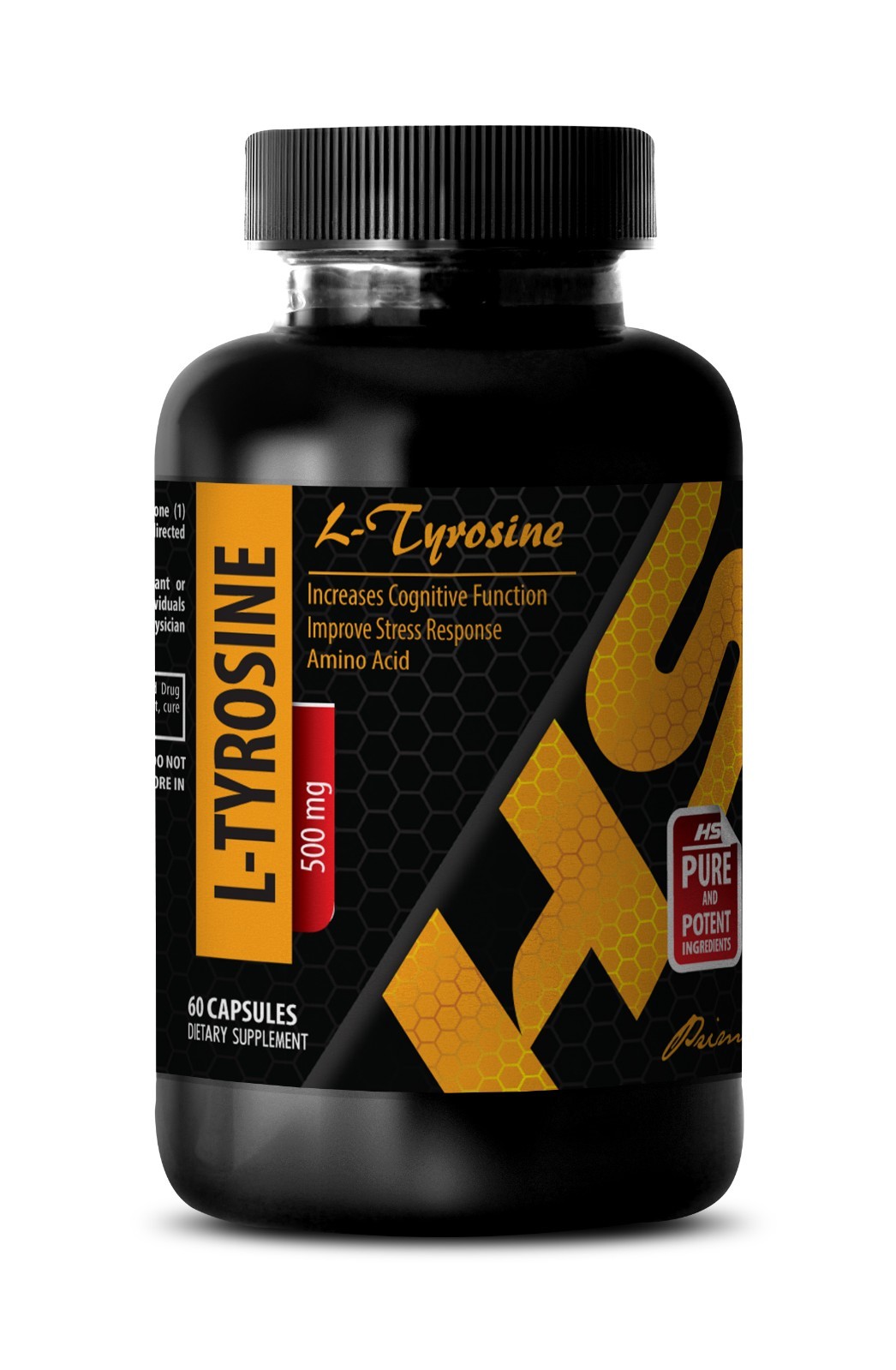 stress relief pills – L-Tyrosine 500mg – anti stress – 1 Bottle