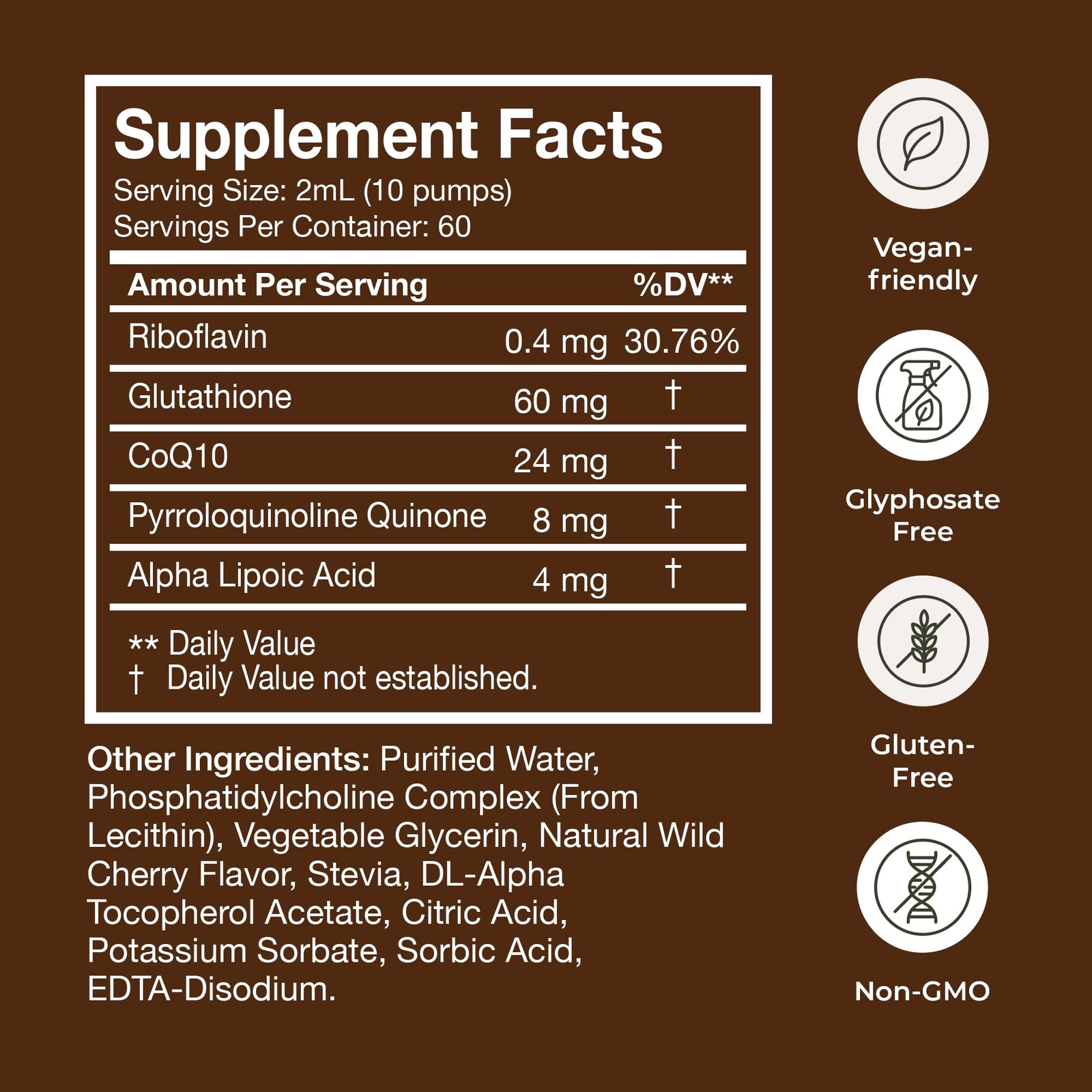 Terra Health Essentials – Liposomal Glutathione – 2 Fl Oz (Pack of 1)