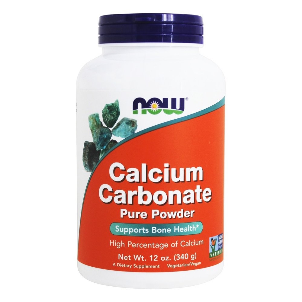 NOW Foods Calcium Carbonate Powder, 12 Ounces