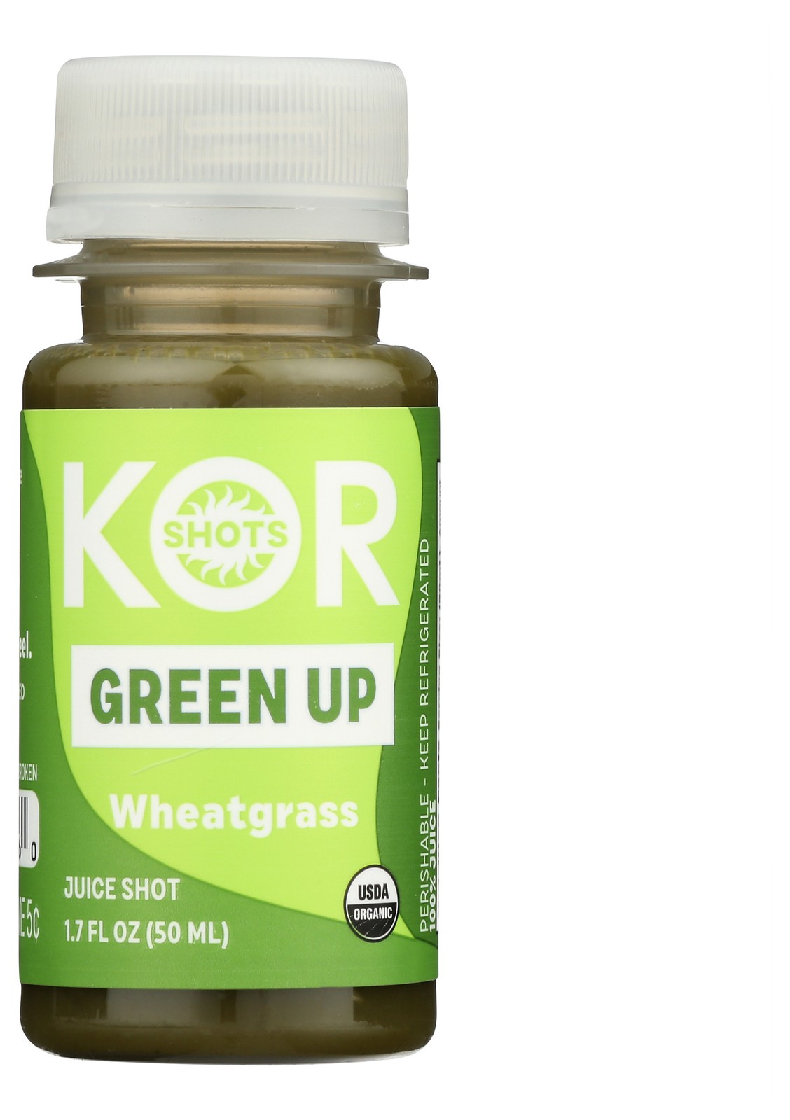 Organic Kor Wheatgrass Juice Shot Green Up 1.7 Fl Oz Powder 12 Pack