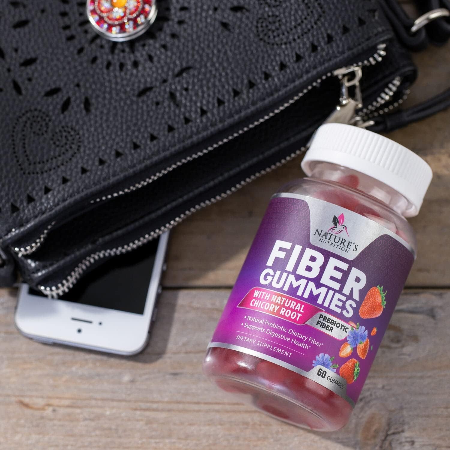 Fiber Gummies Extra Strength Inulin 4000mg – Natural Dietary Fiber Supplement