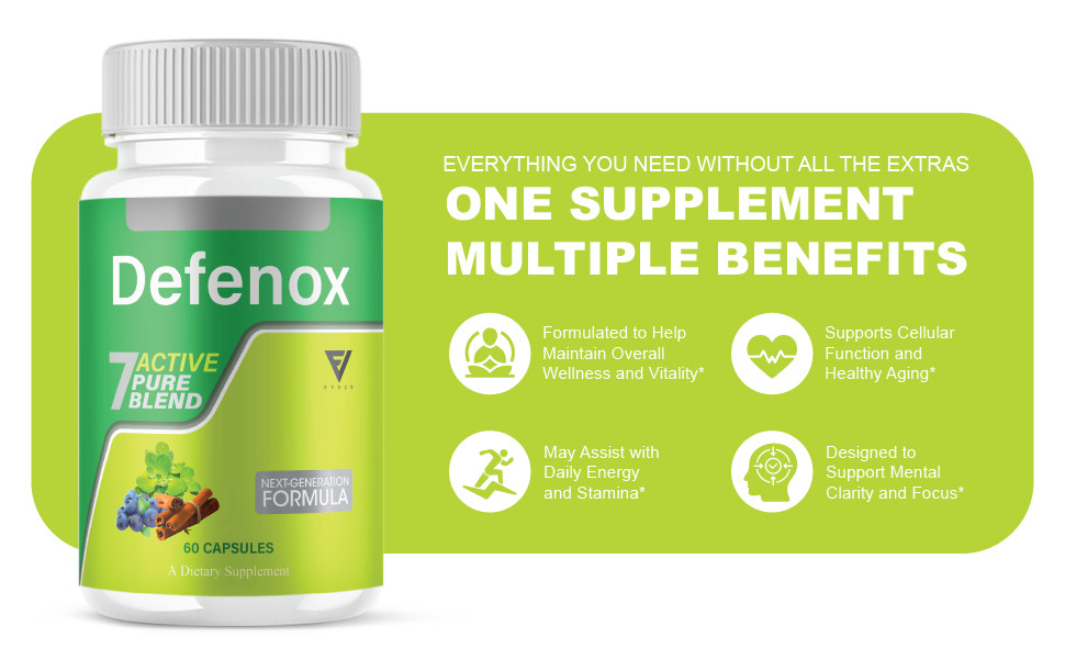 (2 Pack) Defenox Weight Management Support, Defe Nox Supplement (120 Capsules)