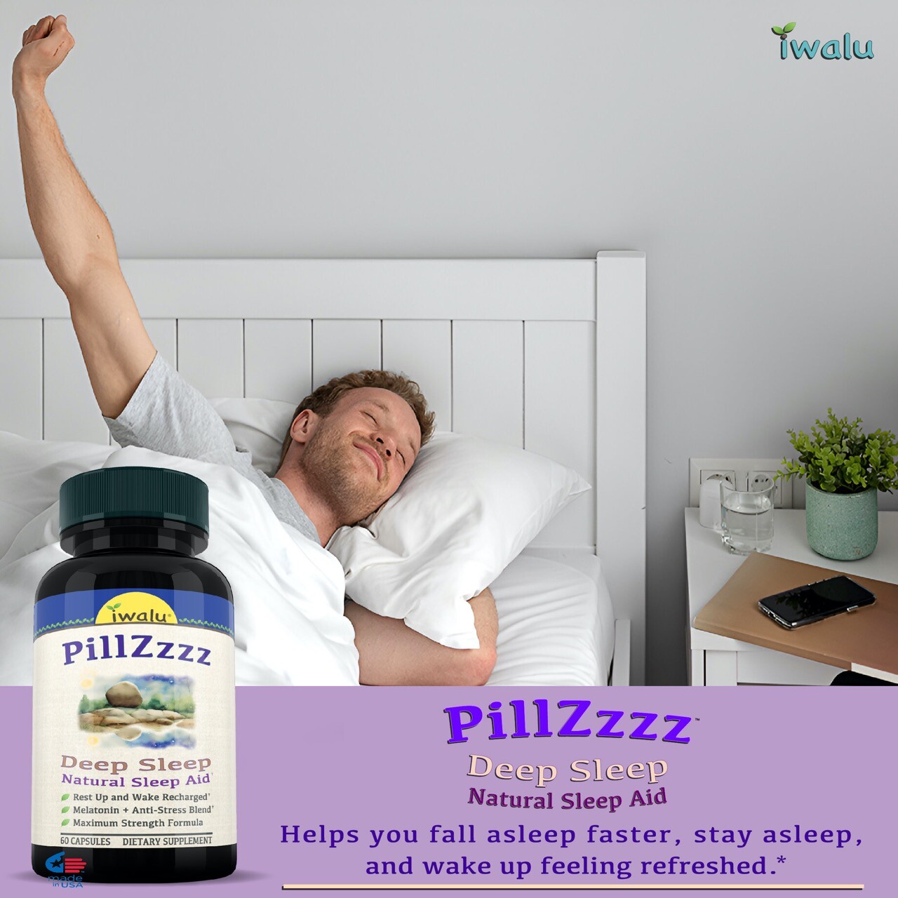 Supl. Ashwagandha Magnesio, Recuperación Muscular, Salud Corazón y Huesos