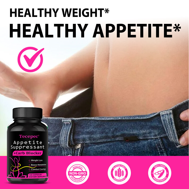 Appetite Suppressant + Carb Blocker Weight Loss Complex Burn Low Keto