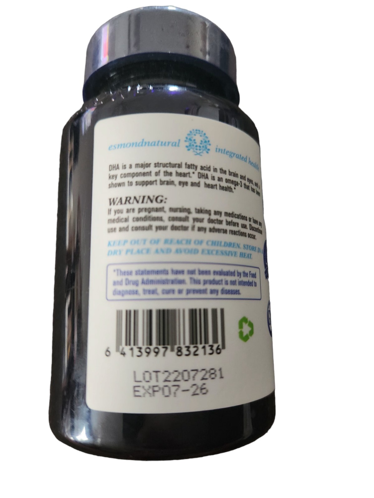 Esmond Natural DHA ALGAL OIL 60 Capsules Exp 07/2026 New/Sealed