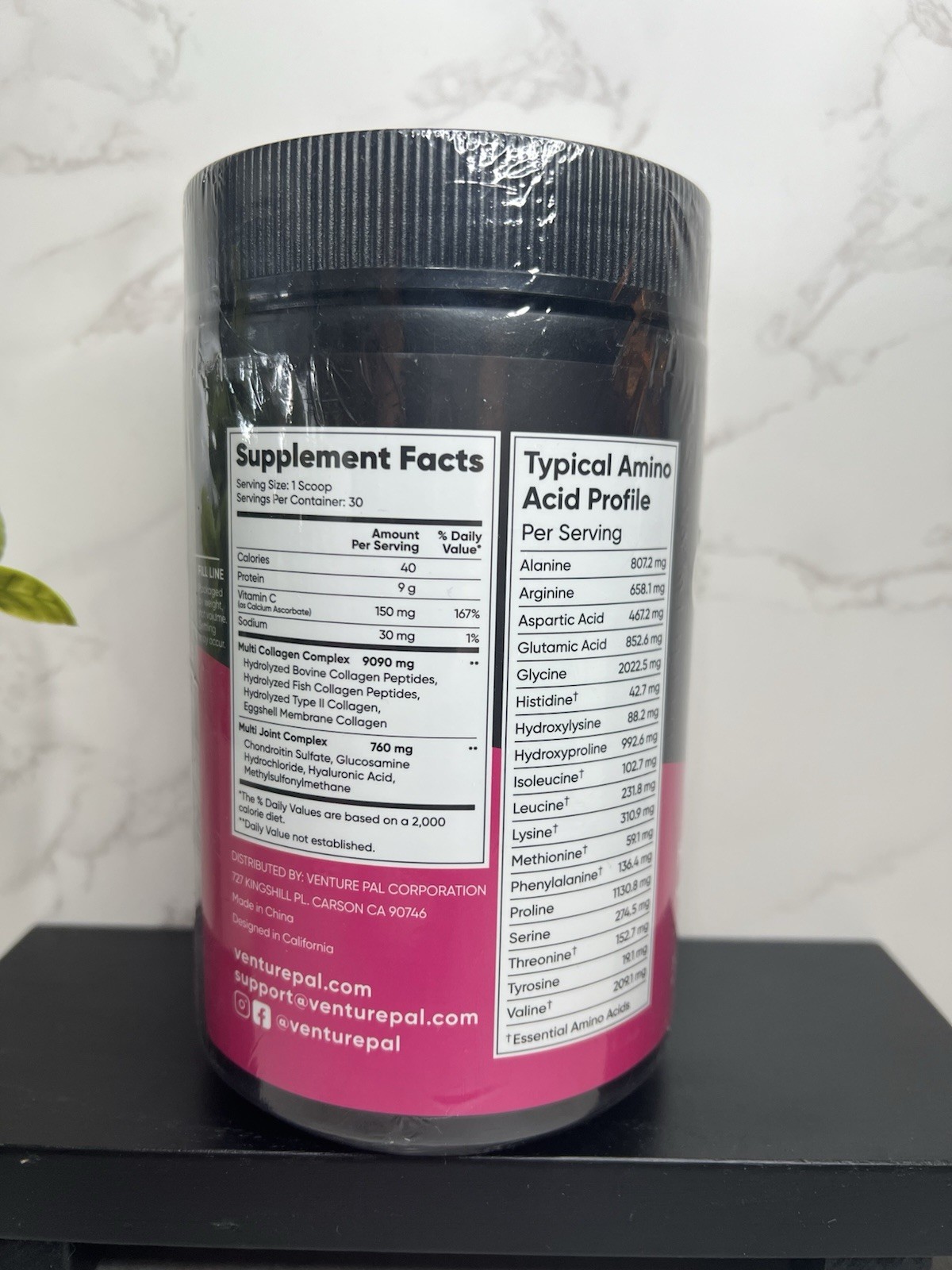 Venture Pal Multi Collagen Peptides I II III V X Unflavored 300g Exp 11/2027