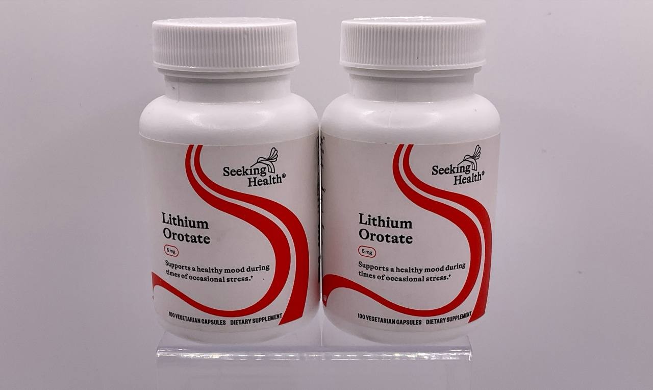 Seeking Health Lithium Orotate 5mg 100 Vegetarian Capsules Dietary Supplement Lo