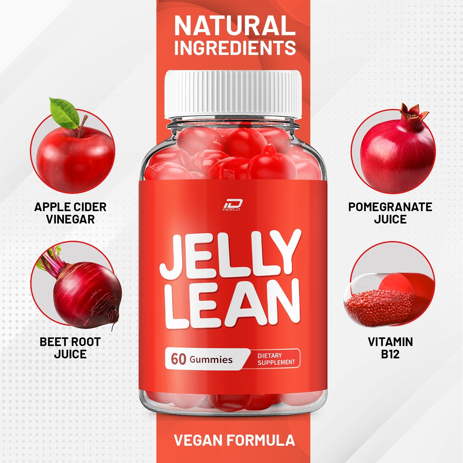 (3 Pack) Jelly Lean ACV Gummies Supplement – JellyLean Natural Blends ACV Gummy