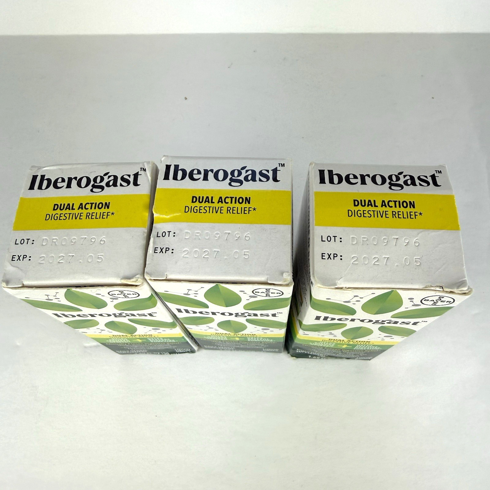 Iberogast Dual Action Digestive Relief Liquid Drops 1.69fl oz x 3 bottles