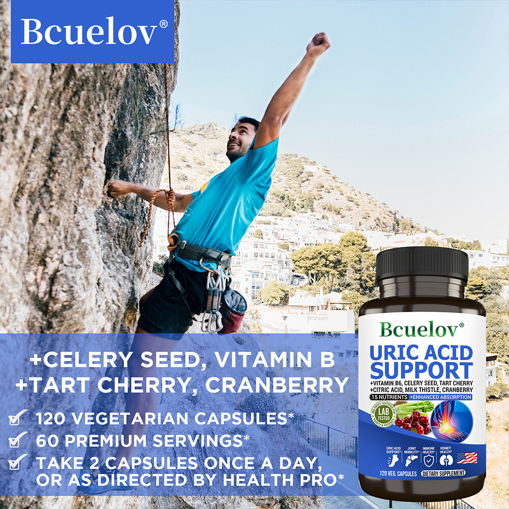 Tart Cherry Extract Capsules with Celery Seed Kidney Health Uric Acid Support