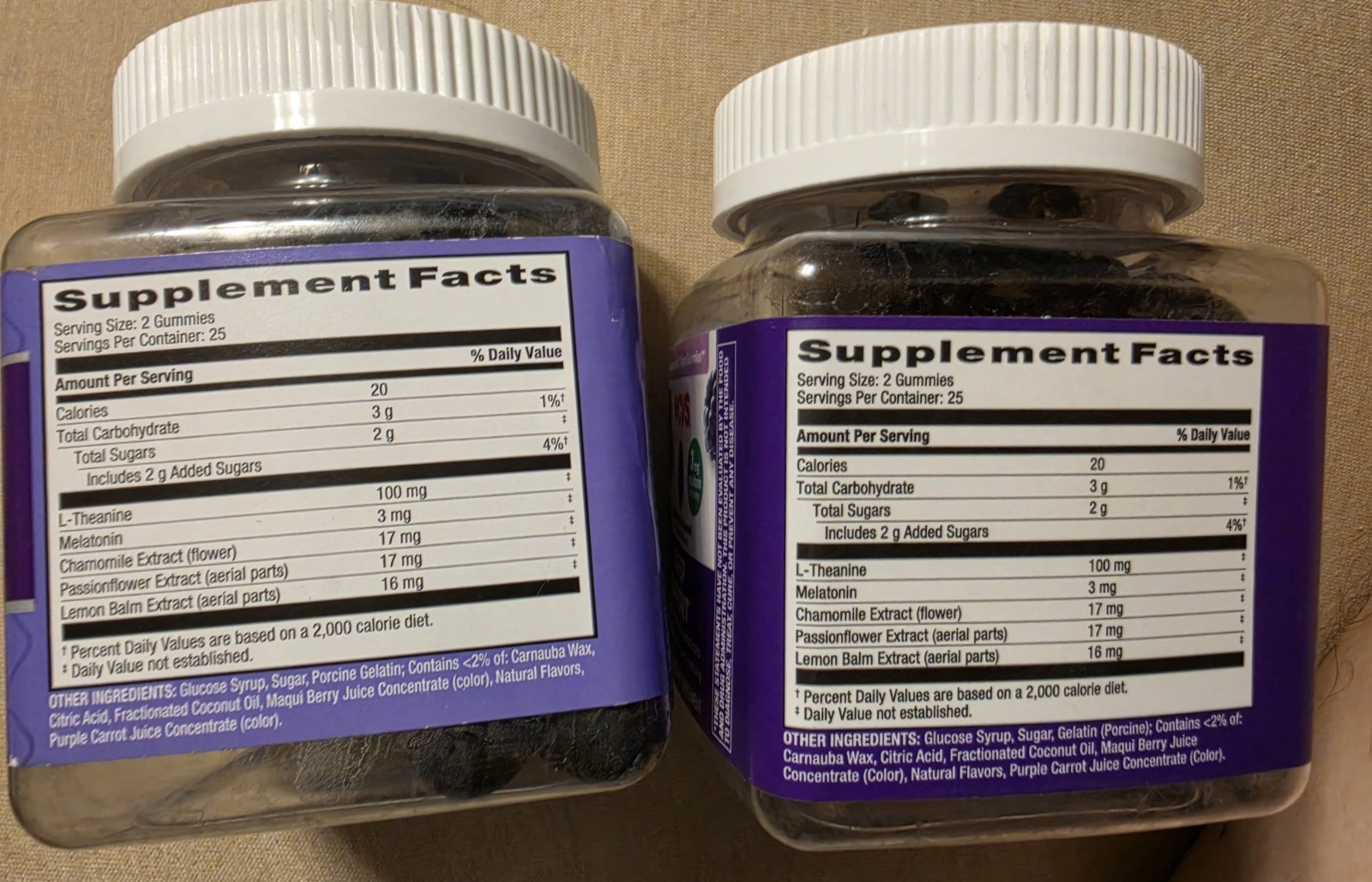 2x CVS Health Sleep Support 50 Gummies Ea Blackberry Mint Melatonin L-Theanine