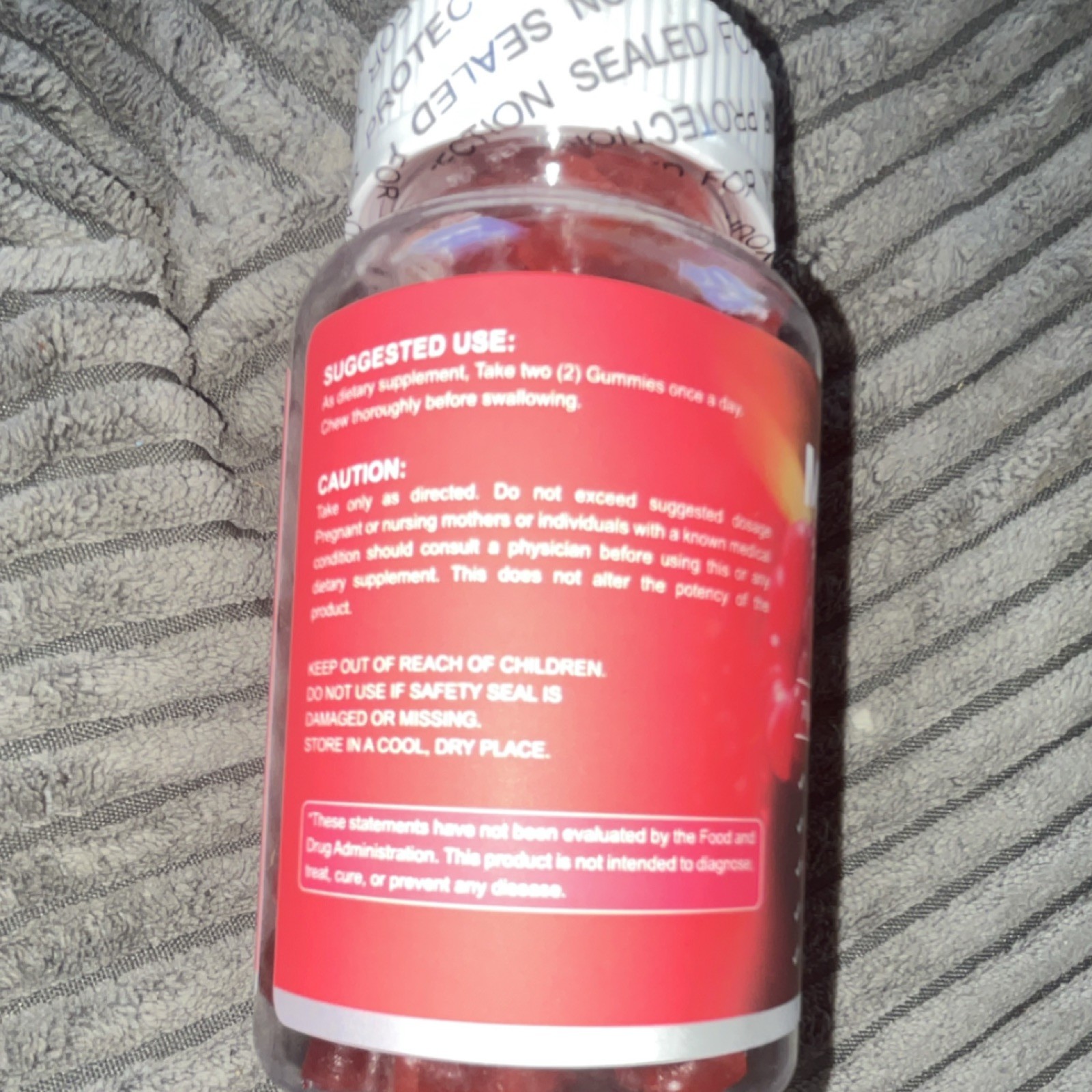 Magnesium Glycinate Gummies 700mg 60 Raspberry Gummy Zinc B6 Gluten Free