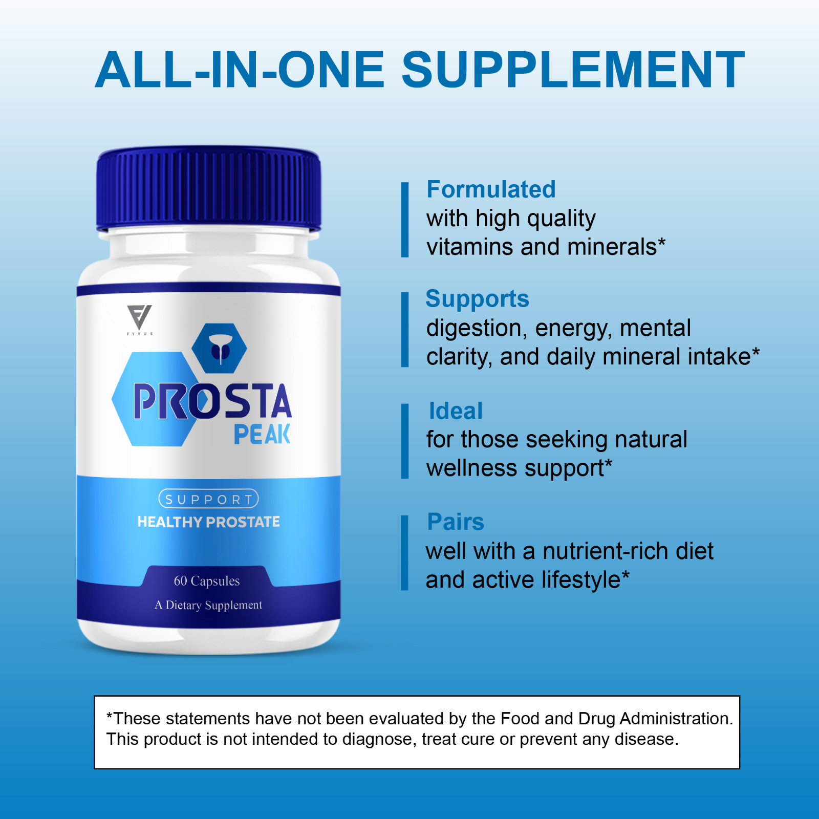 Prosta Peak Healthy Prostate , ProstaPeak Supports Comfort (60 Capsules)