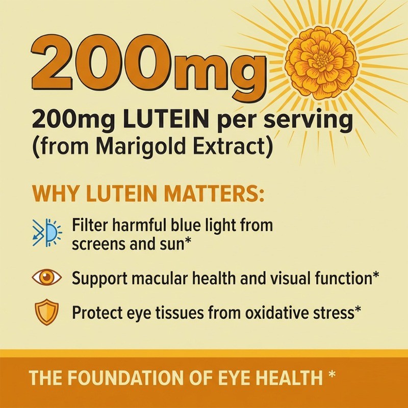 Multi-Berry Lutein Eye Vitamin, Antioxidant for Macular & Vision Care 30~120Caps