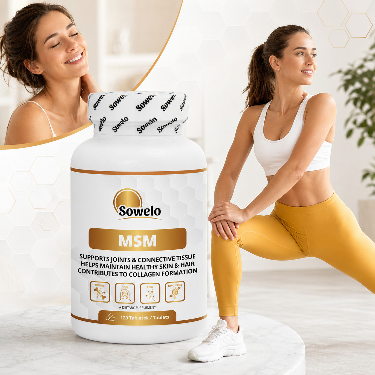 SOWELO MSM TABLETS METHYLSULFONYLMETHANE- ORGANIC SULFUR