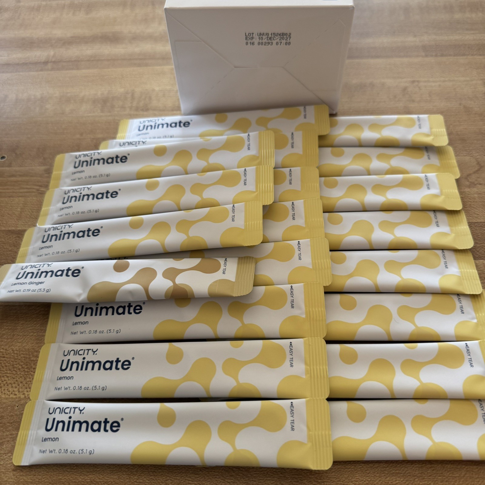 Unicity Feel Great Balance Orange + Unimate Lemon + Unimate Lemon Ginger +Extras