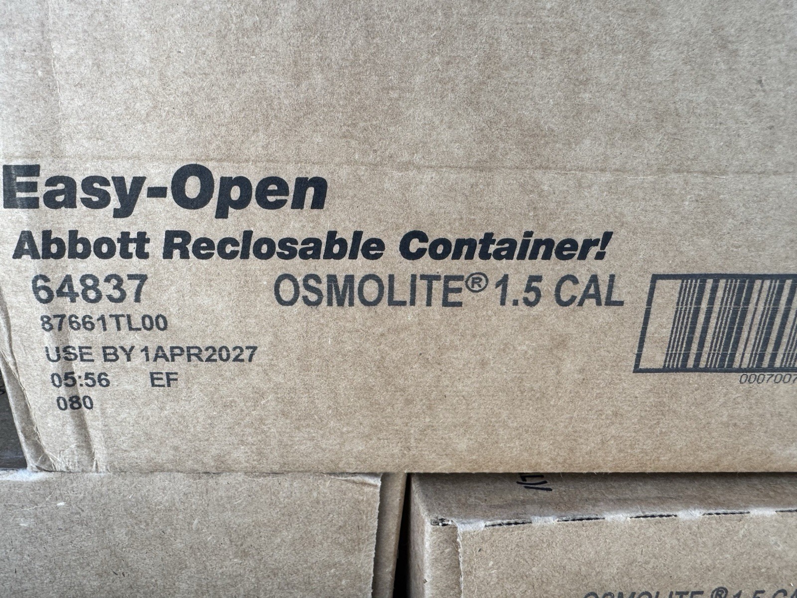 Abbott Osmolite 1.5 Cal 24x8oz Sealed Case Exp 2027+