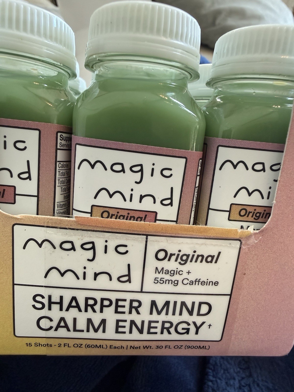 Magic Mind Original Shot 55mg Caffeine 2 fl oz 15 Pack Exp 06/2027