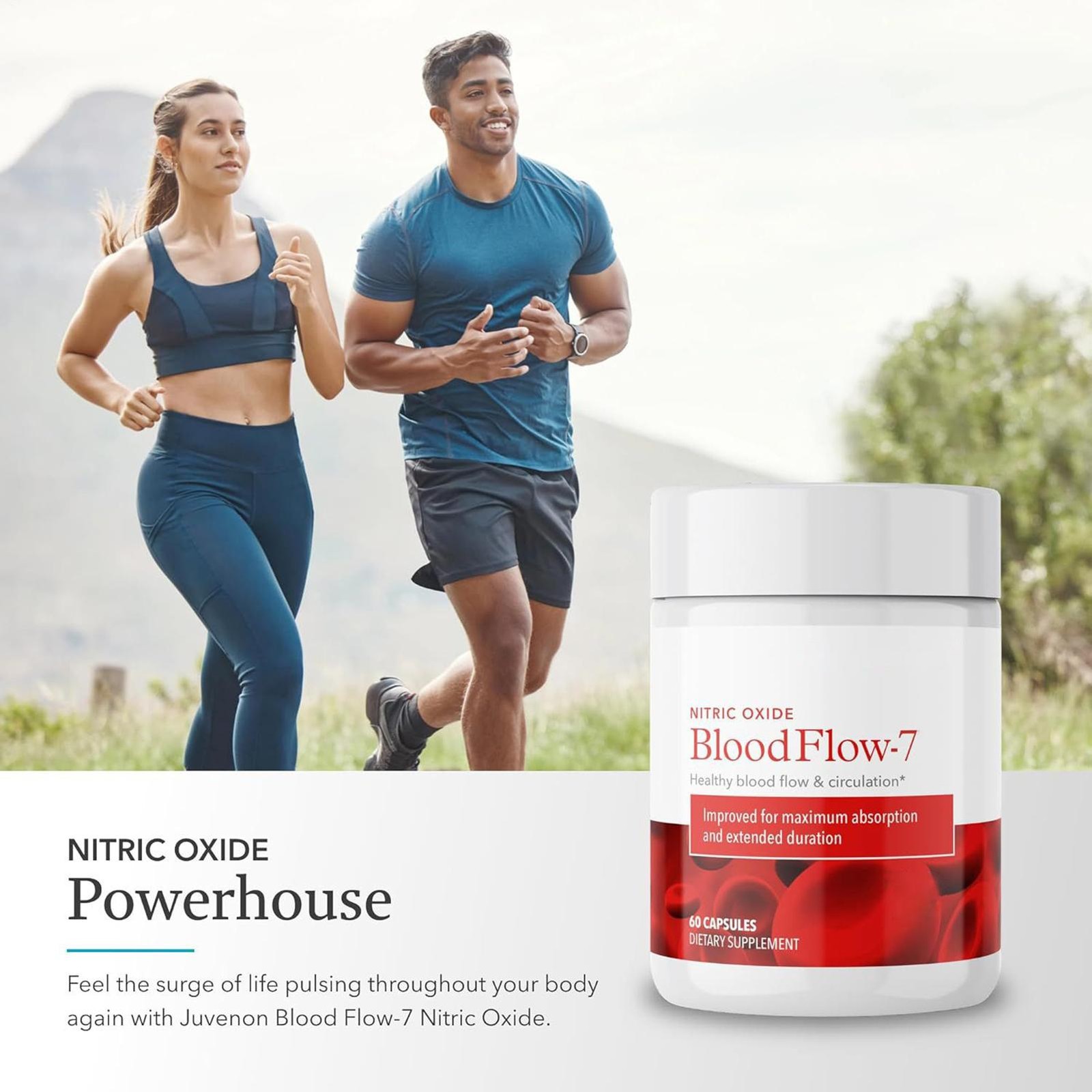 Blood Juvenon Flow-7 Nitric Oxide Dietary S – 60 CT