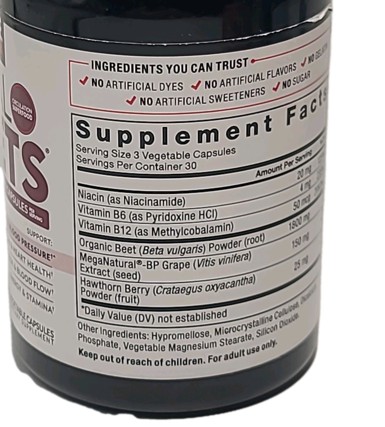 Force Factor TOTAL BEETS Blood Pressure Support• 90 CAPSULES ( Pack of 1 ) 04/29