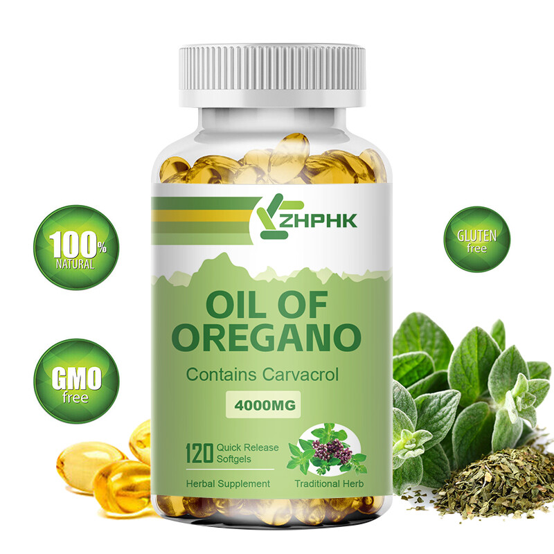 120 Oregano Oil Capsules – Natural Immune Support & Digestive Health Supplement