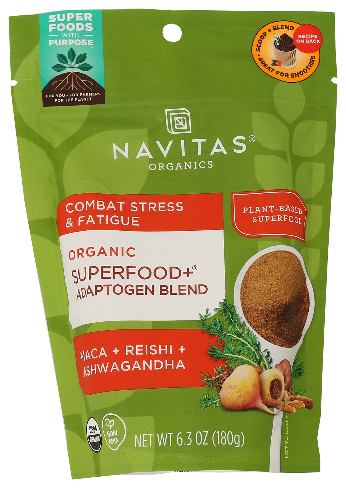 Organic Superfood Adaptogen Blend By Navitas Organics 6.3 Oz 6 Pack