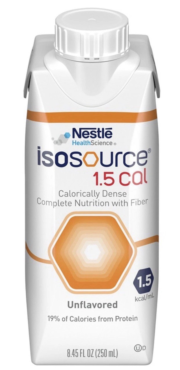 Nestle Isosource 1.5 Cal Tube Feeding Formula Unflavored 250 mL Carton 24ct 5/27