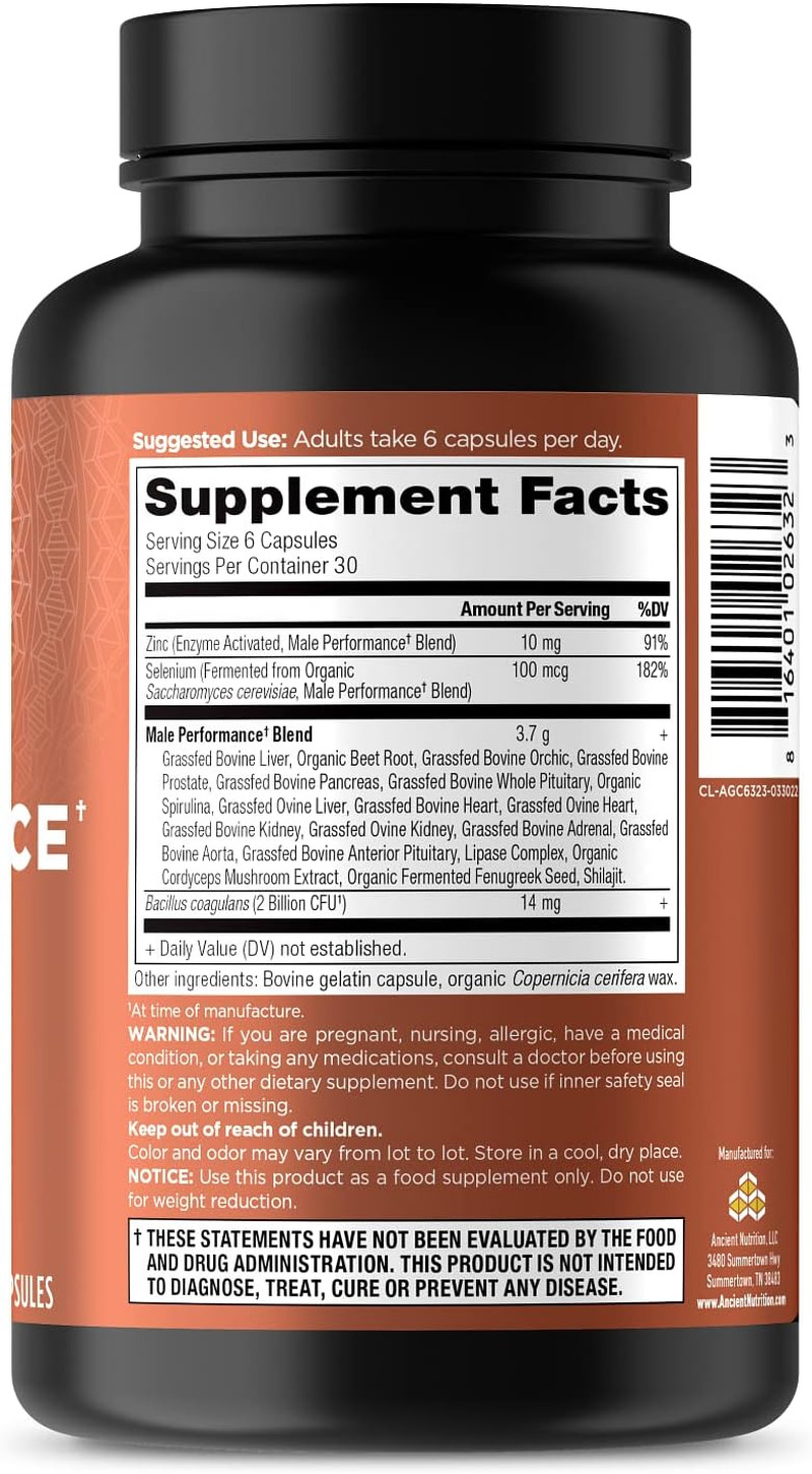Organ Supplements for Men, Grass-Fed and Wild Organ Complex Capsules, Liver, …