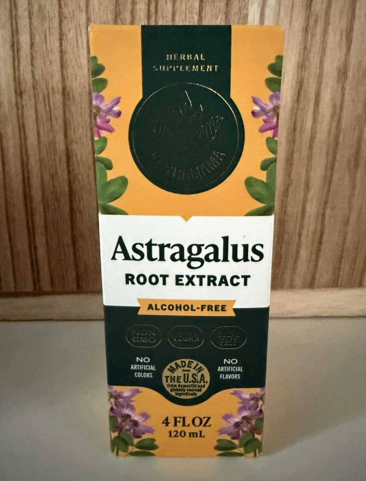 Herbamama Astragalus Root Extract Liquid Alcohol-Free Vegan 4 fl oz