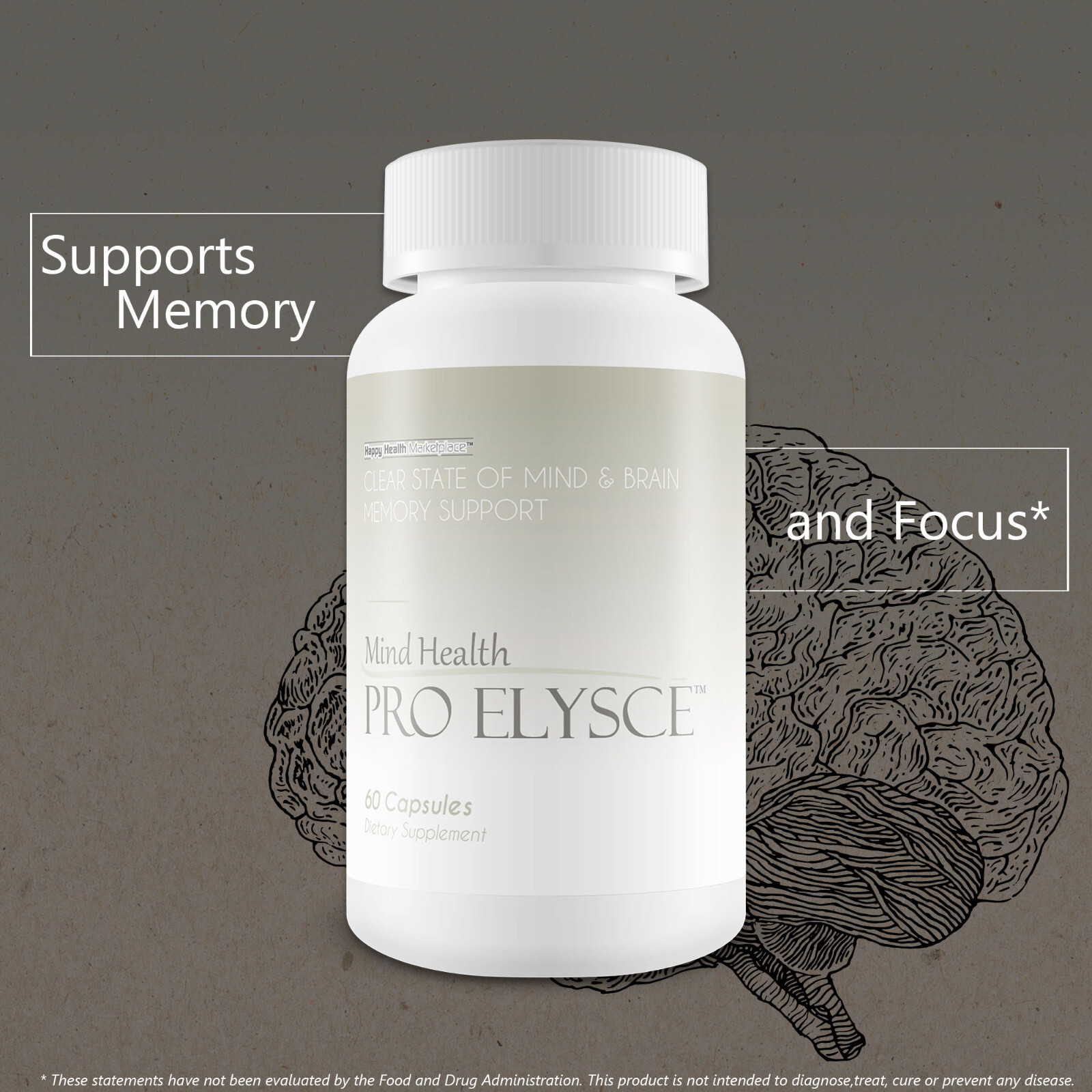 Mind Health Pro Elysce Clear State of Mind & Brain Memory Support