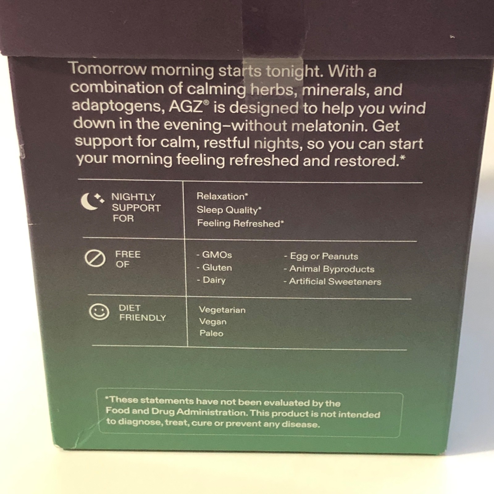 AGZ Sleep Drink – Calming Sleep Aid Powder Melatonin-Free — 30 Count