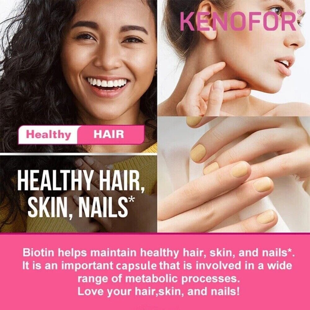 Biotin 10,000 mcg Maximum Strength Capsules 120 Capsules Supplement*