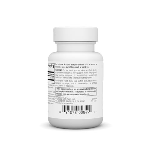 Source Naturals N-Acetyl Cysteine Antioxidant Support 600 mg Dietary Supplement