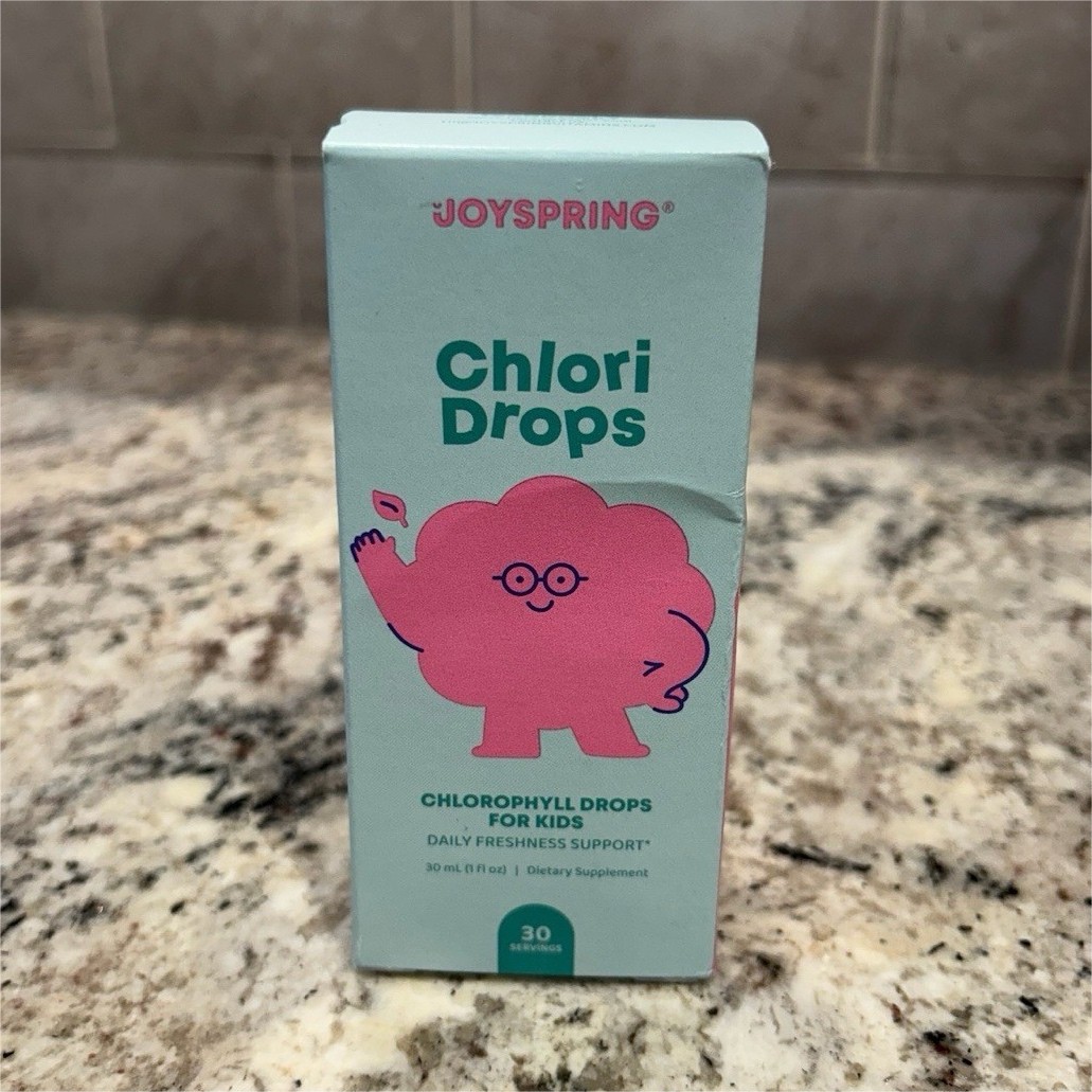 JOYSPRING Chlori Chlorophyll Drops Youth Raspberry 30ml Non-GMO Sugar-Free