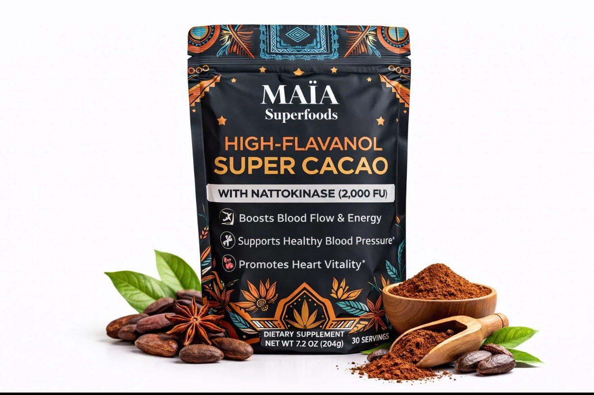 Maia Superfoods – High Flavanol Super Cacao, 7oz (200g) 30 serving
