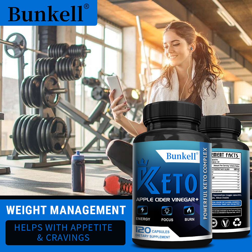 Keto with apple cider vinegar slim weight loss capsules diet supplement fat burn