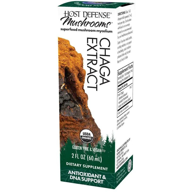 Host Defense Chaga Extract 2 oz – Immune, Respiratory, Lung Health, Reishi