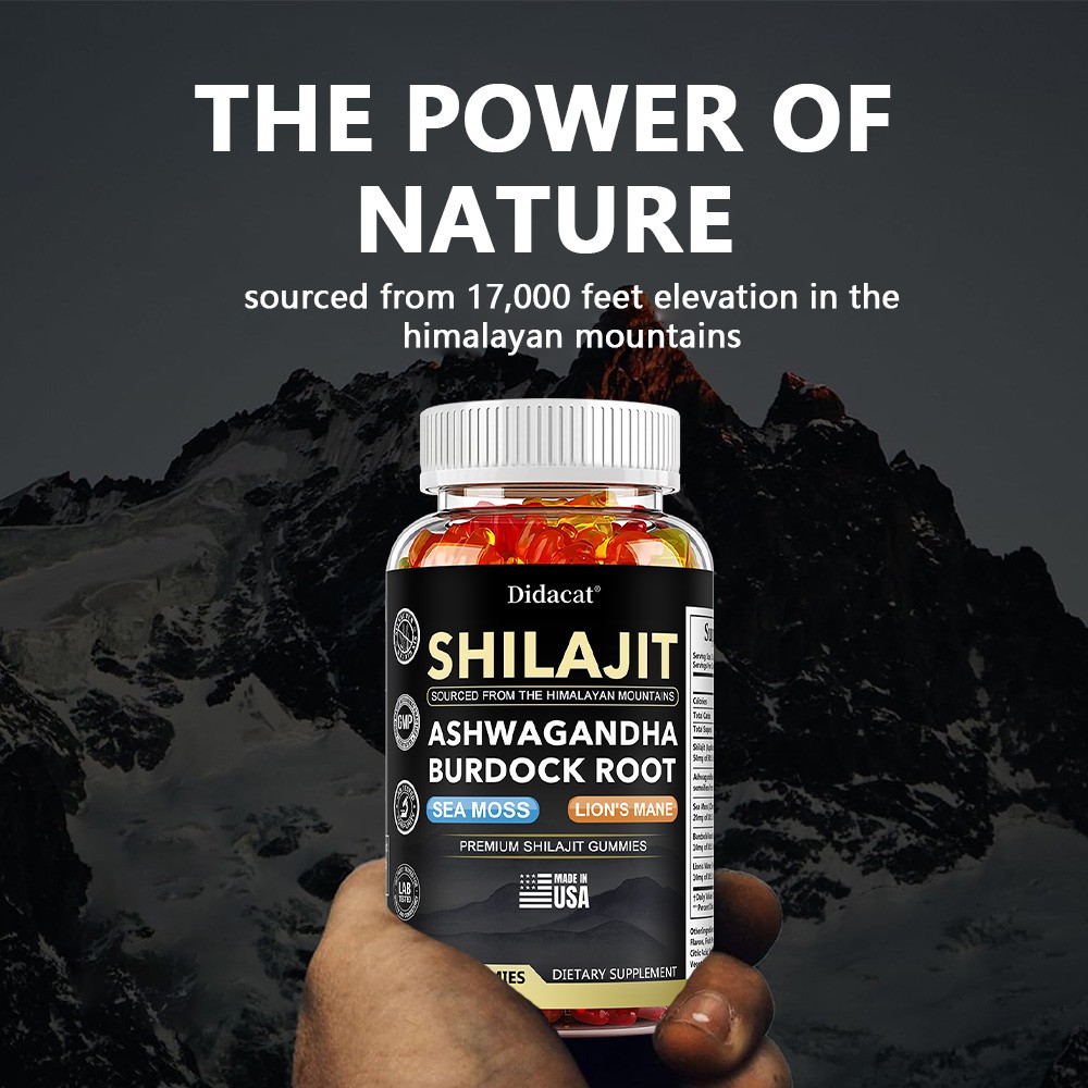 Shilajit + Ashwagandha Gummies help improve focus, energy, and sleep
