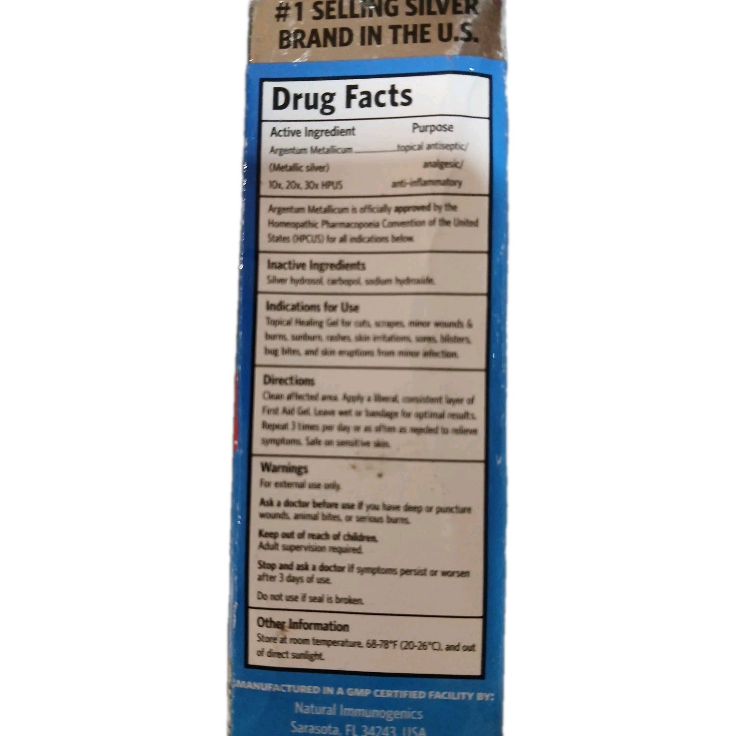 Sovereign Silver Silver First Aid Gel, 1 Ounces. New Sale Great Price